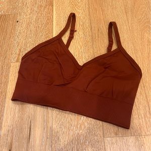 lululemon Ebb to Street Bra, size 6, terracotta